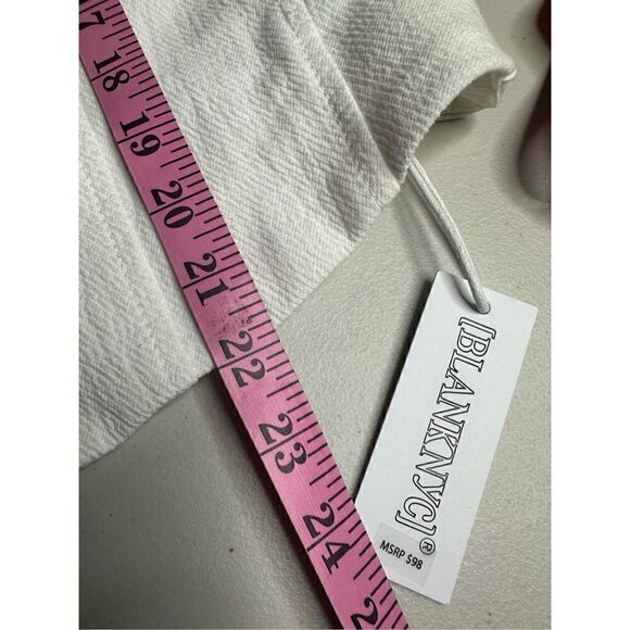 BlankNYC Women's So Icy Cream Asymmetrical Moto Jacket White Large NWT 🛑 - Picture 9 of 10